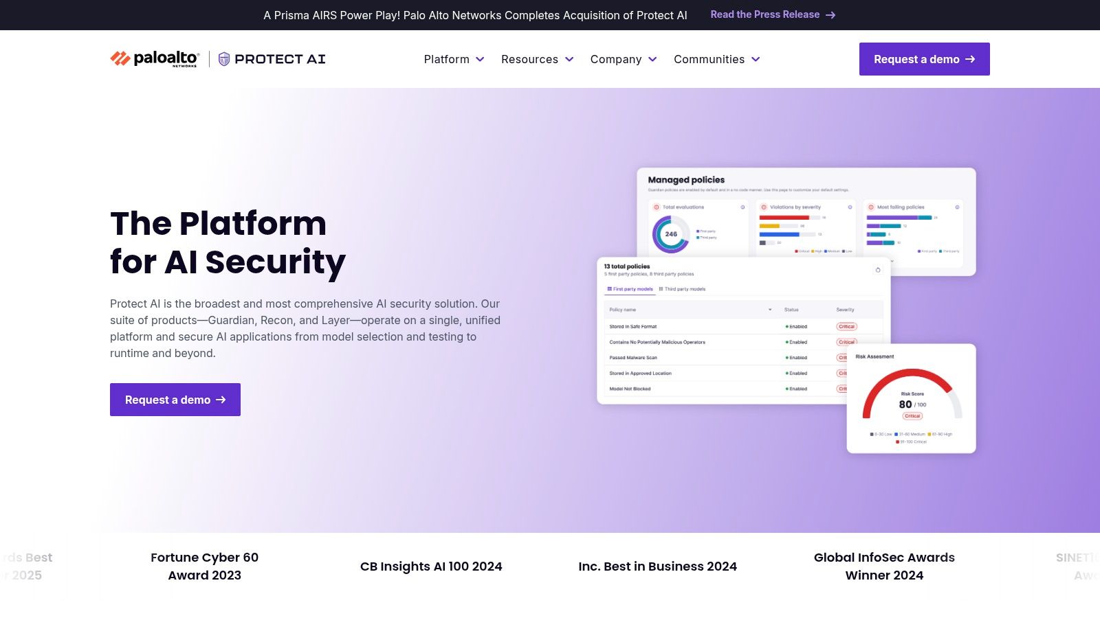 Protect AI (now part of Palo Alto Networks)
